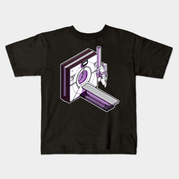 CT scanner isometric illustration Kids T-Shirt by daddymactinus